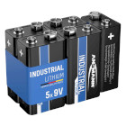 BAT-9V 5X 9v industriële lithiumbatterij 5-pak